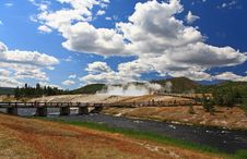 Midway Geyser Basin In Yellowstone Stock Photos Midway Geyser Basin In Yellowstone Stock Photos