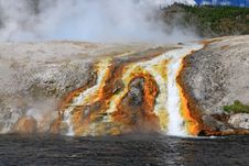 Midway Geyser Basin In Yellowstone Stock Photos