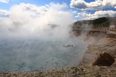 Midway Geyser Basin In Yellowstone Stock Images