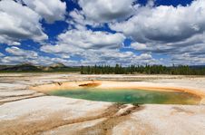 Midway Geyser Basin In Yellowstone Royalty Free Stock Photos Midway Geyser Basin In Yellowstone Royalty Free Stock Photos