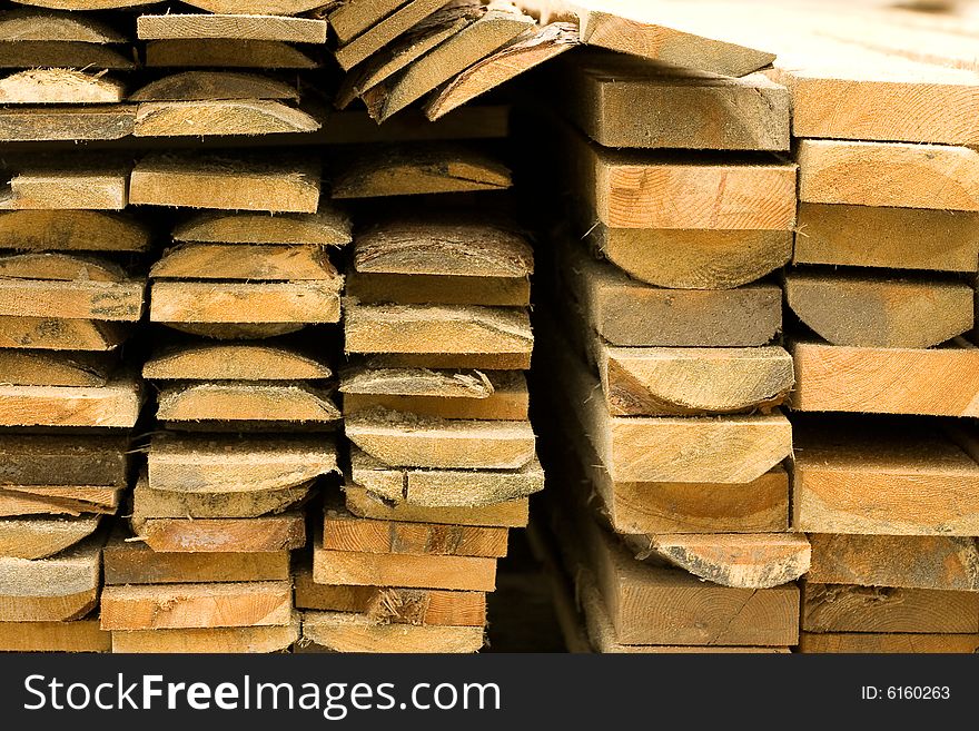 A pallet of long sawn