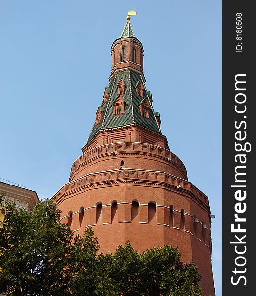 The Kremlin tower Red Suare Moscow Russia