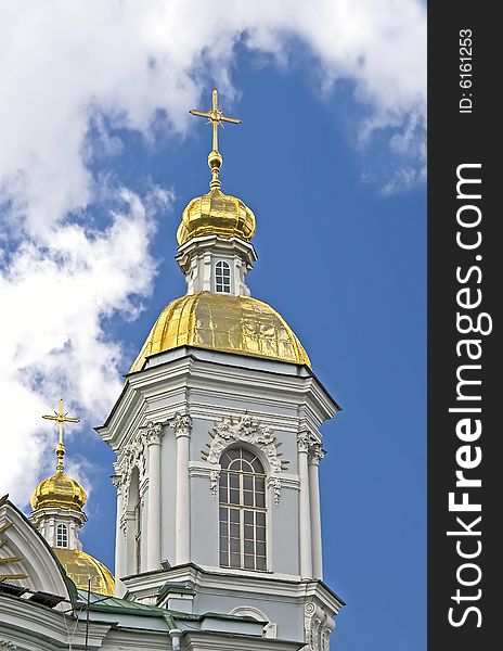 Dome of russian orthodox church. Dome of russian orthodox church