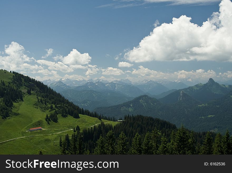 Nice view of the alps in the summer. Nice view of the alps in the summer