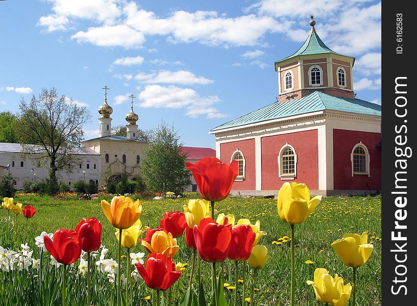 The Tikchvin Monastery. St.Petersburg region. Russia.