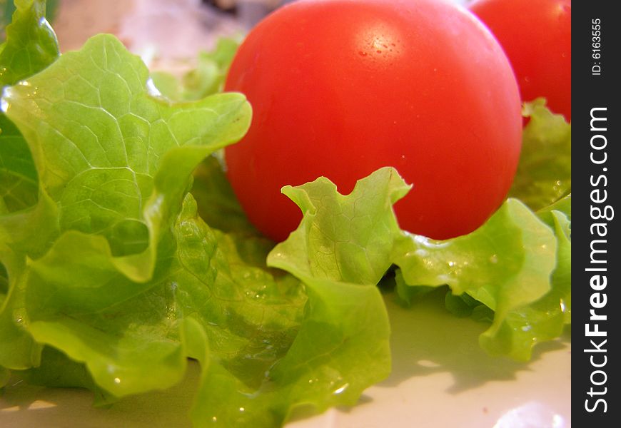 Tomatoes And Salad