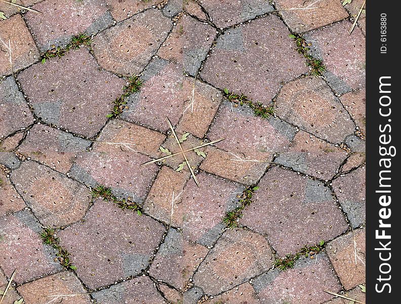 A seamless pattern background made out of stone slabs on the ground. A seamless pattern background made out of stone slabs on the ground.