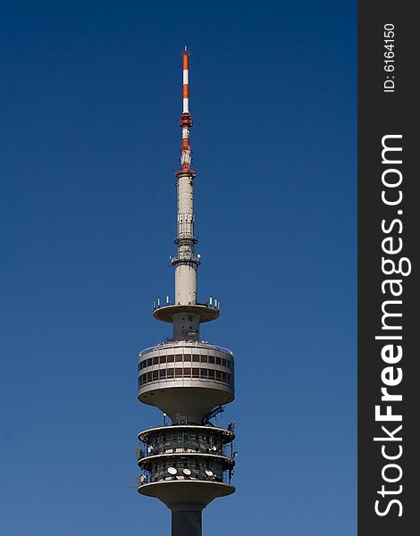 The Tower in the Olympia Park in Munich, where 1972 the olympic games took place.