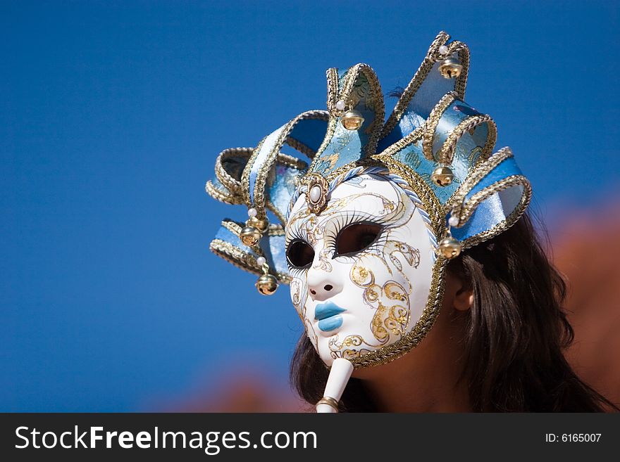 Sexy Girl With Carnival Mask