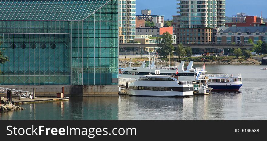 Waterfront Buildings And Boats