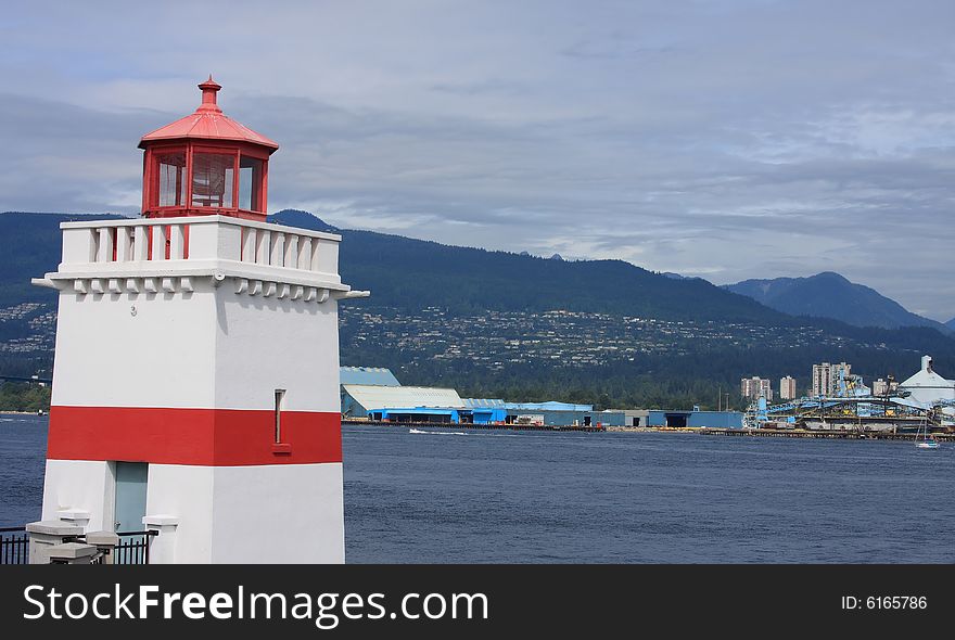 Light house at Stanley Park in Vancouver BC Canada. Light house at Stanley Park in Vancouver BC Canada.