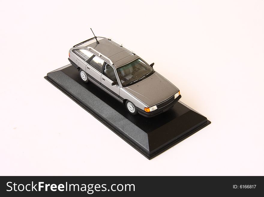 Car model on the white background