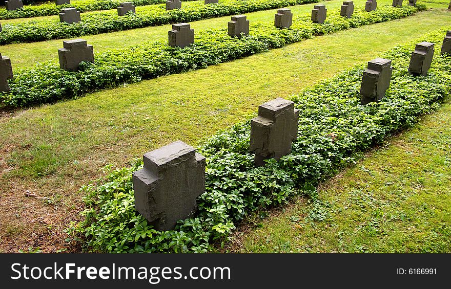German cemetary of soldiers killed in the world wars