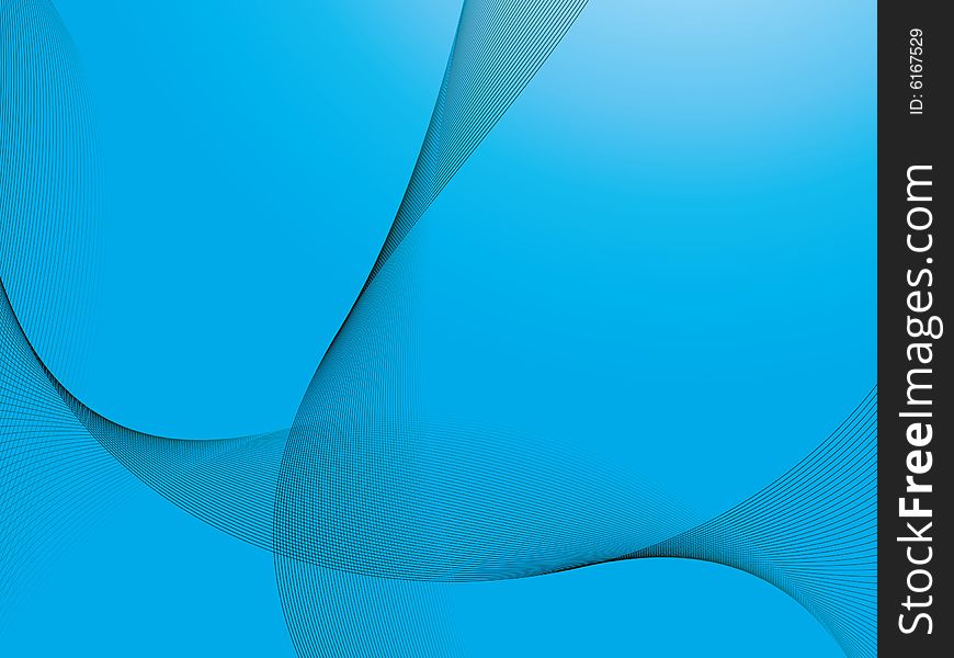 Blue background with curvy lines melting in the background. Blue background with curvy lines melting in the background