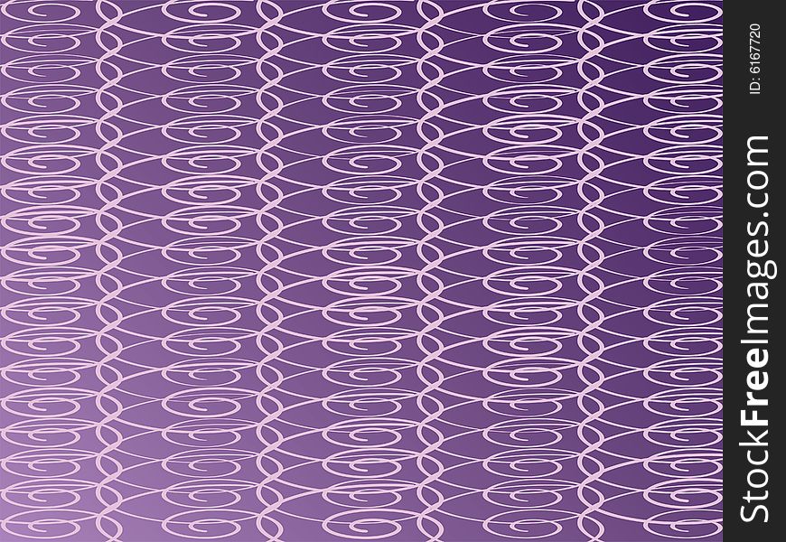 A vector illustration of purple coiled springs