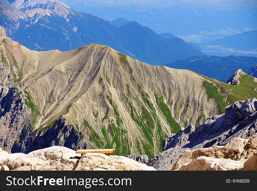 Bench On The Alps