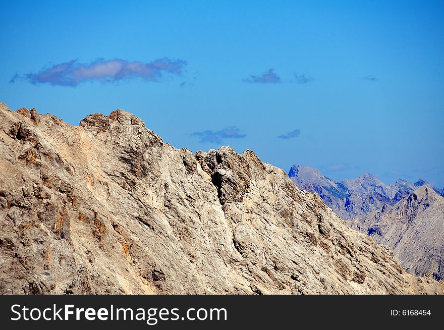 Rocky Alpine landscape in the german alps. Rocky Alpine landscape in the german alps