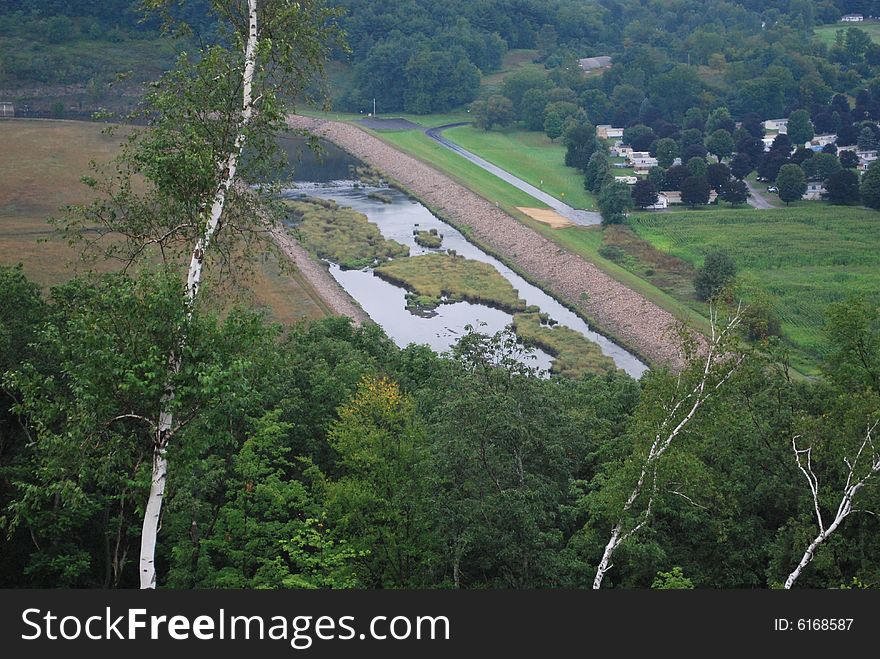 View area on the side of the interstate. View area on the side of the interstate