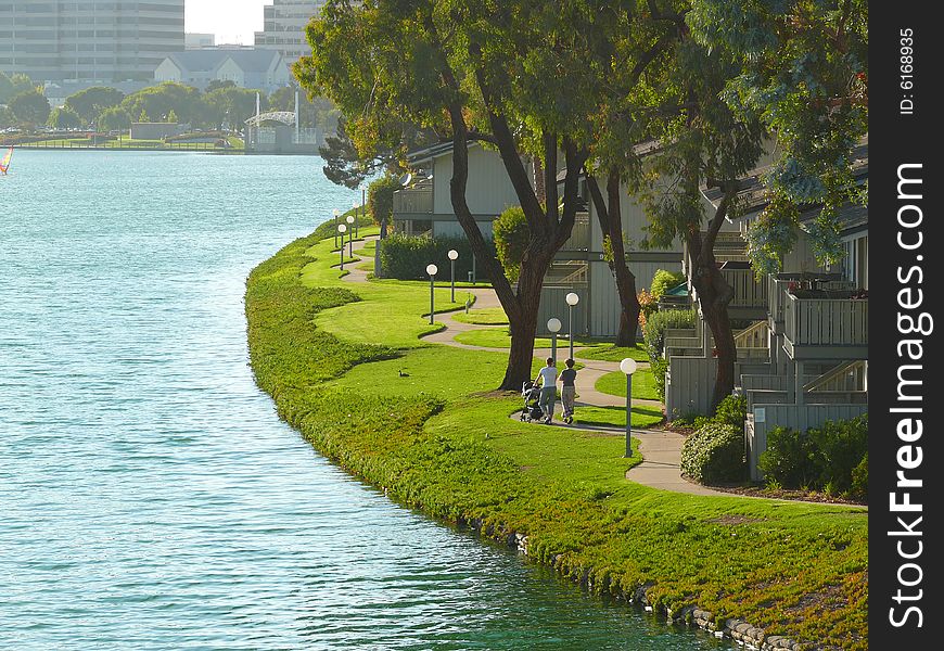 Water front apartments and townhouses are the highlight of Foster City. Meandering trail, mature trees beautiful grass, an idyllic place by the lagoon. Water front apartments and townhouses are the highlight of Foster City. Meandering trail, mature trees beautiful grass, an idyllic place by the lagoon