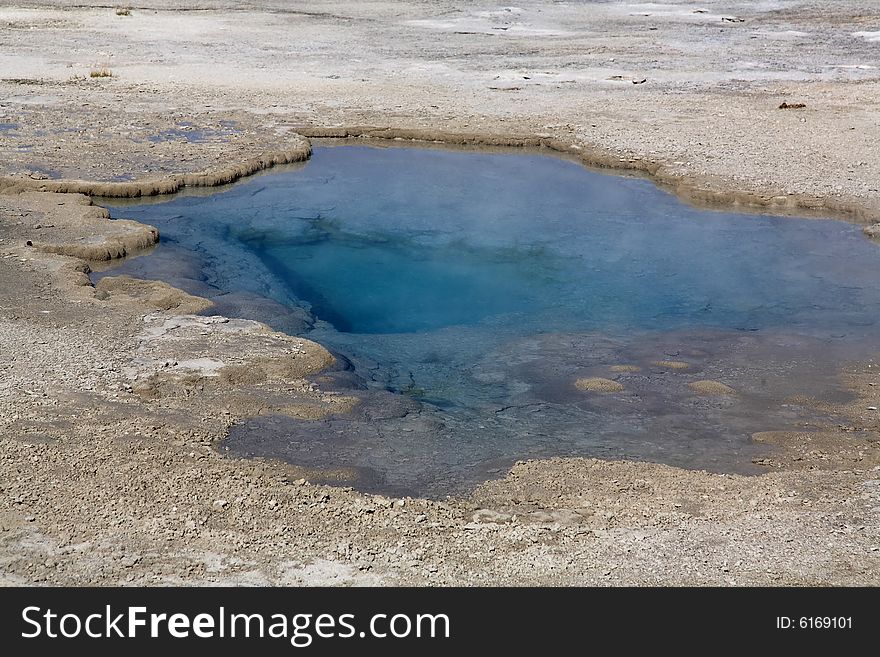 The Scenery Of Lower Geyser Basin In Yellowstone