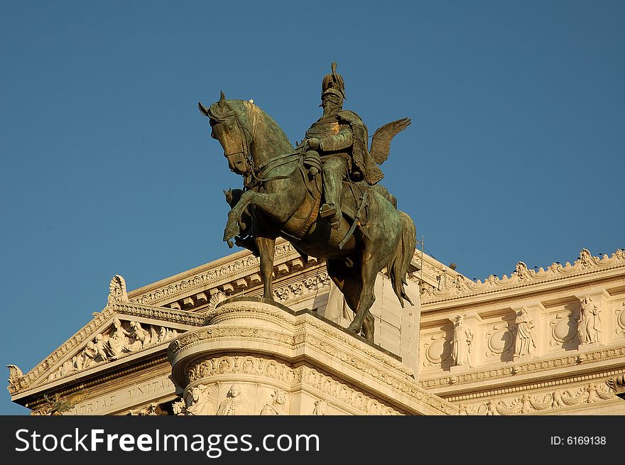 An image of the Victor Emmanuel Monument in Rome. An image of the Victor Emmanuel Monument in Rome