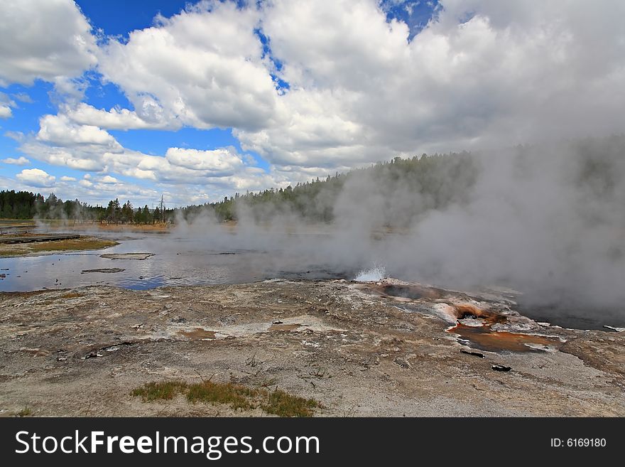 The Firehole Lake Drive In Yellowstone