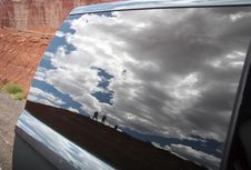 Reflection In Car Glass Royalty Free Stock Images Reflection In Car Glass Royalty Free Stock Images