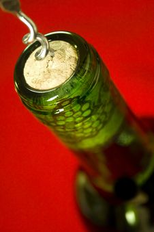 Opening The Wine Royalty Free Stock Image Opening The Wine Royalty Free Stock Image