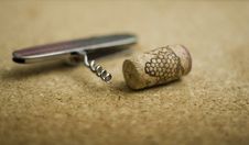 Cork And Corkscrew Stock Photography Cork And Corkscrew Stock Photography