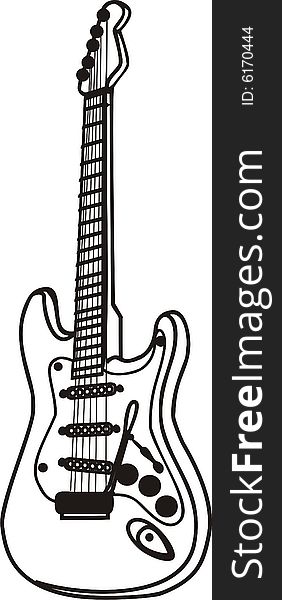 Vector illustration of rock music instrument. Vector illustration of rock music instrument