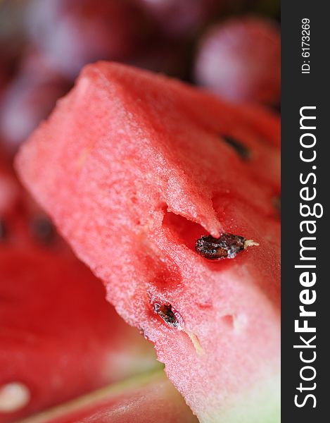 Super close up of watermelon