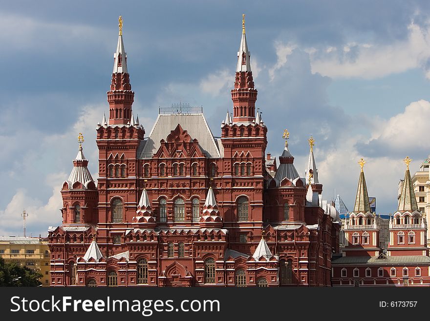 Museum of Russian History in Moscow, Red Square. Museum of Russian History in Moscow, Red Square.