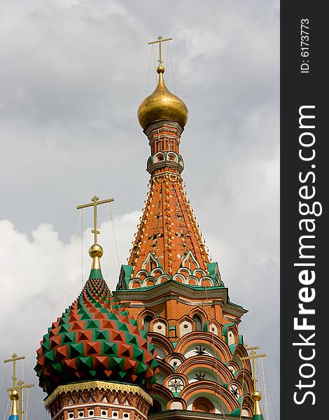 Heads of the Basils Cathedral, Red Square, Moscow, Russia. Heads of the Basils Cathedral, Red Square, Moscow, Russia.