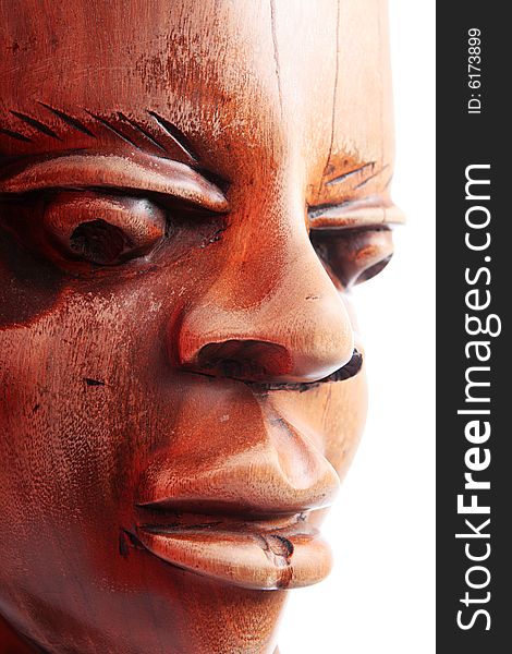 Ancient wooden sculpture from Africa