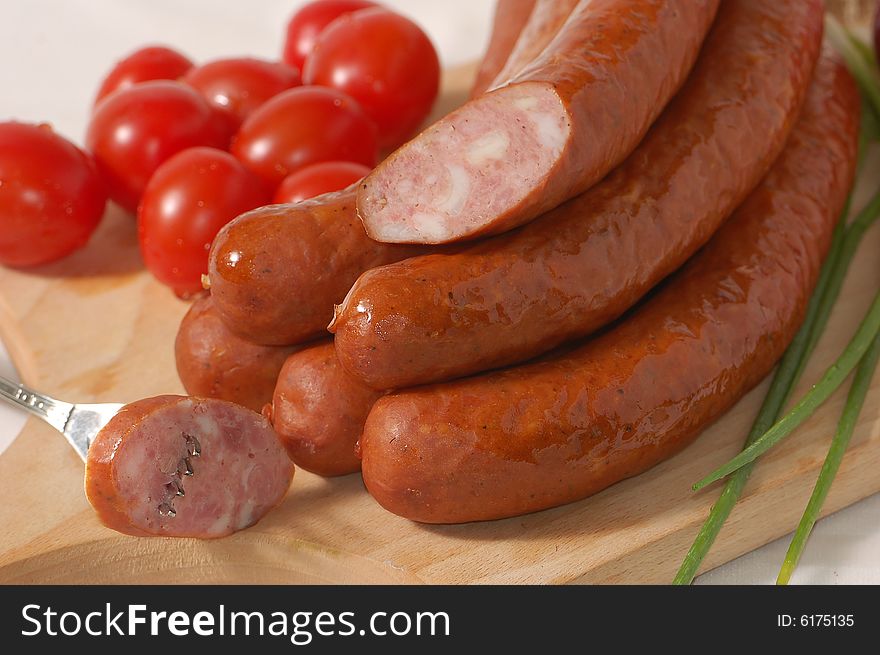 Sausage With Tomatoes And Chives