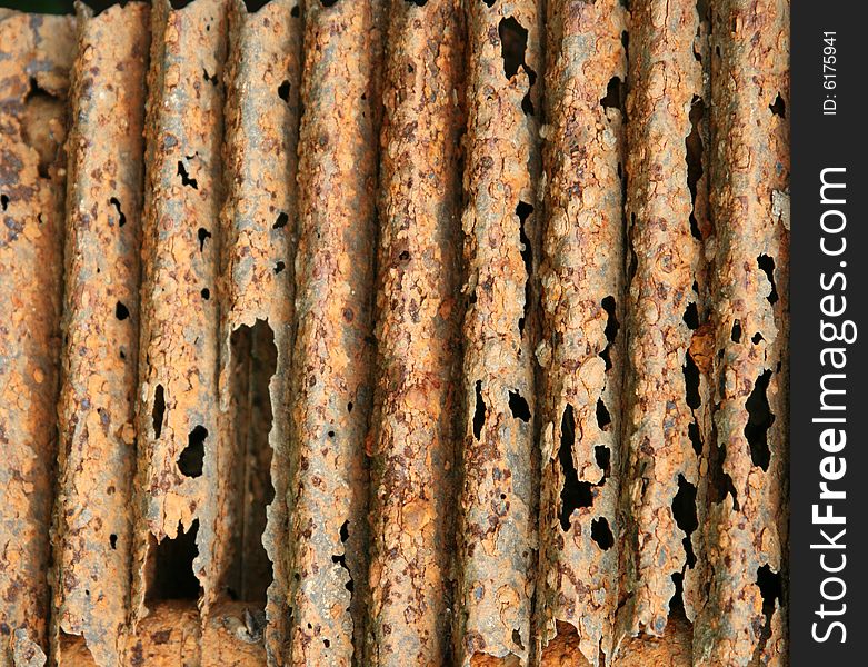 Background with old rusty plate. Background with old rusty plate