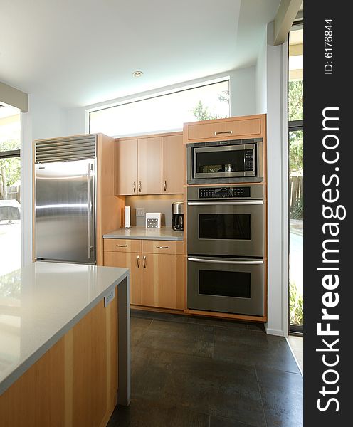 A modern kitchen that has been freshly remodeled