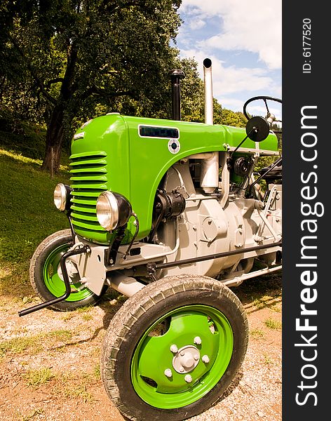 Old and well restored tractor