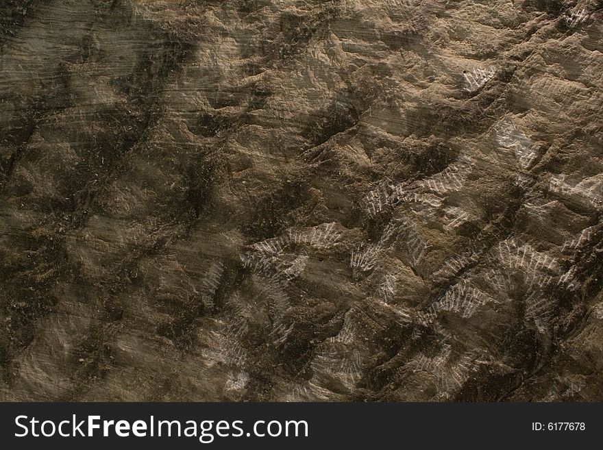 Wall texture of salt mine