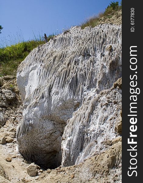 Salt texture in salt canyon - transylvania