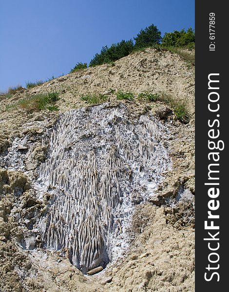 Salt texture in salt canyon - transylvania