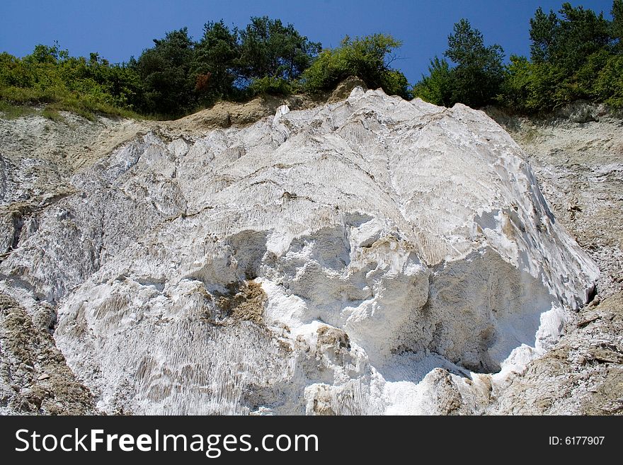 Salt texture in salt canyon - transylvania