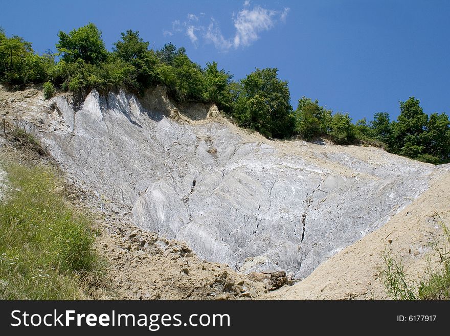 Salt texture in salt canyon - transylvania