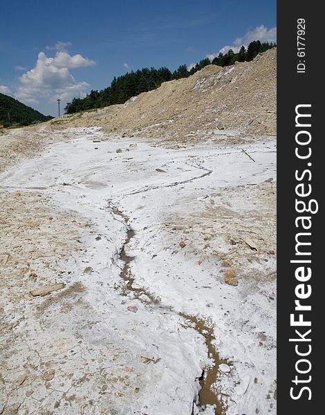 Salt texture in salt canyon - transylvania