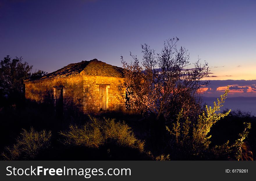 Old Barn At Dusk