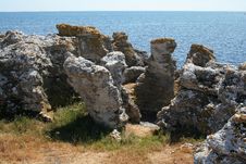 Boulders From Holmhallar, Sweden, Gotland Stock Photography Boulders From Holmhallar, Sweden, Gotland Stock Photography