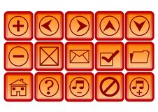 Web Icons And Buttons Royalty Free Stock Photography