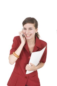 Talking With Smile Royalty Free Stock Photography Talking With Smile Royalty Free Stock Photography