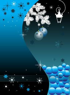 Winter Card With Snowflakes Royalty Free Stock Image Winter Card With Snowflakes Royalty Free Stock Image