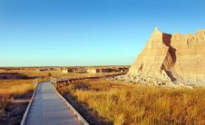 Walkway In The Badlands Royalty Free Stock Photography Walkway In The Badlands Royalty Free Stock Photography